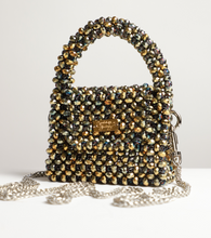 Cargar imagen en el visor de la galería, "Silver Gold" Micro Luxury crystal bag
