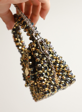 Cargar imagen en el visor de la galería, "Silver Gold" Micro Luxury crystal bag
